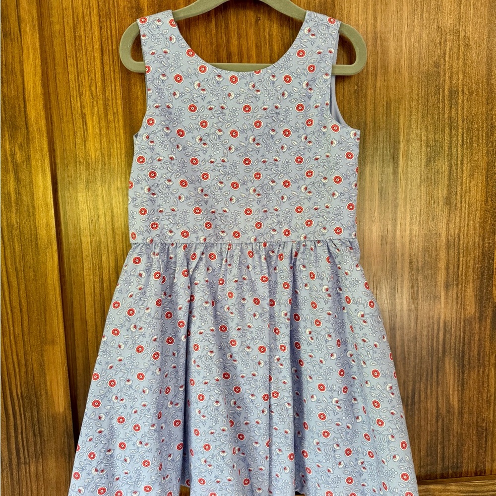 Tea Collection Multicolored Pleated Sundress Scoop Neck